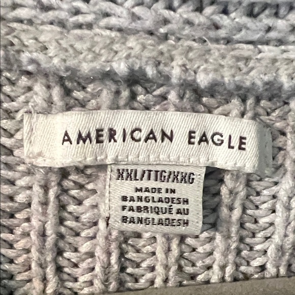 American Eagle Outfitters Gray Cowl Neck Sweater - Picture 3 of 4